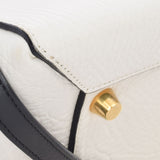 席琳·塞琳（Celine Celine）皮带袋2Way黑色/白人女士小腿手提包AB级使用Ginzo