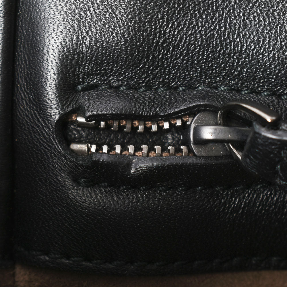 BOTTEGAVENETA ボッテガヴェネタ イントレチャート ショルダーバッグ アイボリー系/黒 レディース カーフ ショルダーバッグ ABランク 中古  人気・おすすめ｜使いやすい・旅行におすすめ 品質保証 全国発送 在庫限り