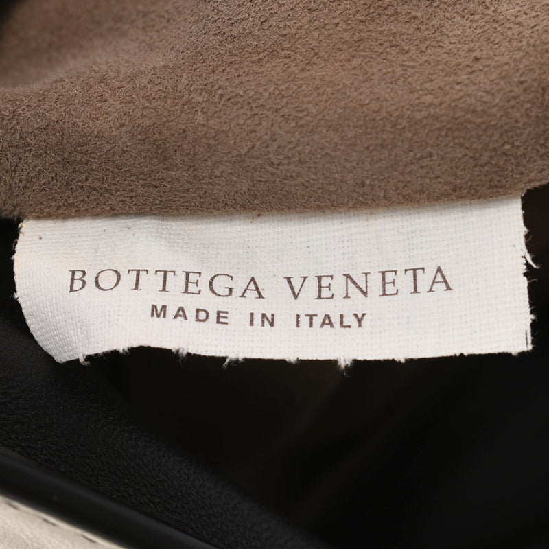 BOTTEGAVENETA Bottega Veneta Intrechaert Shoulder Bag Ivory/Black Ladies Calf Shoulder Bag AB Rank Used Ginzo