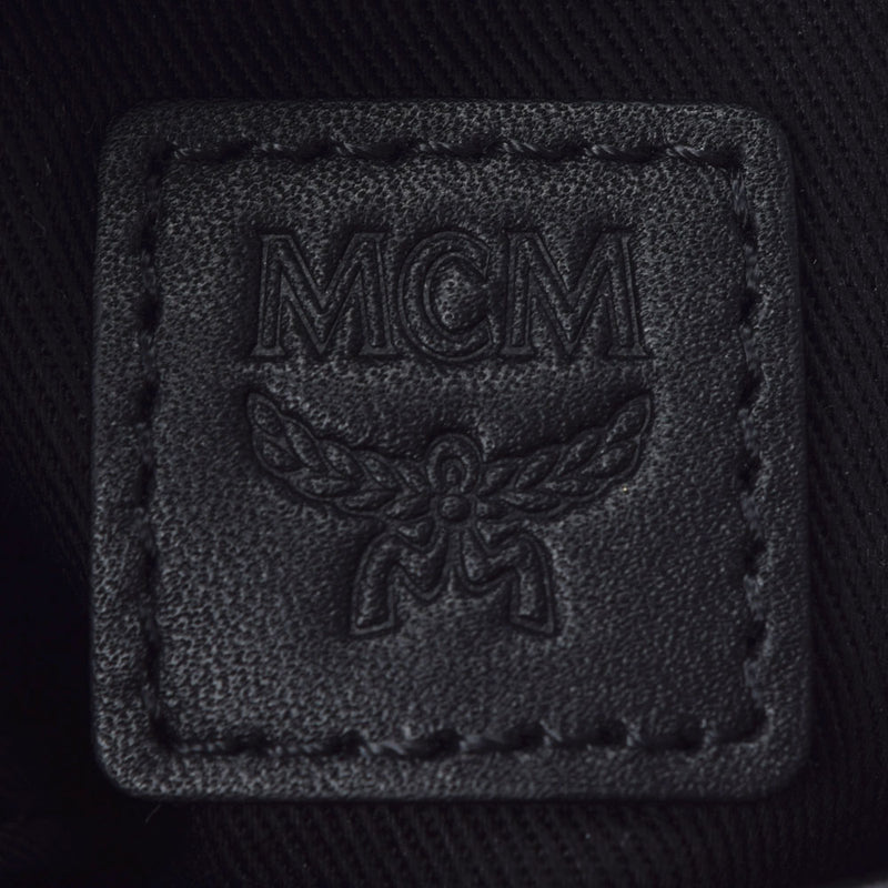 MCM Msi Msi Mspra Ms. Splash Logo Shoulder Black Ladies Calf Shoulder Bag New Used Ginzo