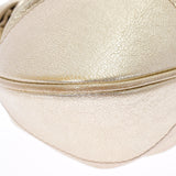 Salvatore Ferragamo Ferragamo Ganchini Gold Ladies Calf Handbag AB Rank Used Ginzo