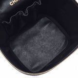 CHANEL シャネル 縦型バニティ 黒 ゴールド金具 レディース キャビアスキン ハンドバッグ Aランク 中古 銀蔵