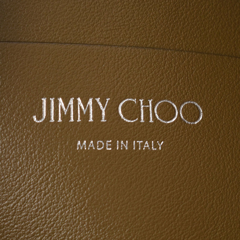 JIMMY CHOO Jimmy Choo Draw Chain Type Mini Khaki Silver Bracket Ladies Swedy Shoulder Bag A Rank used Ginzo