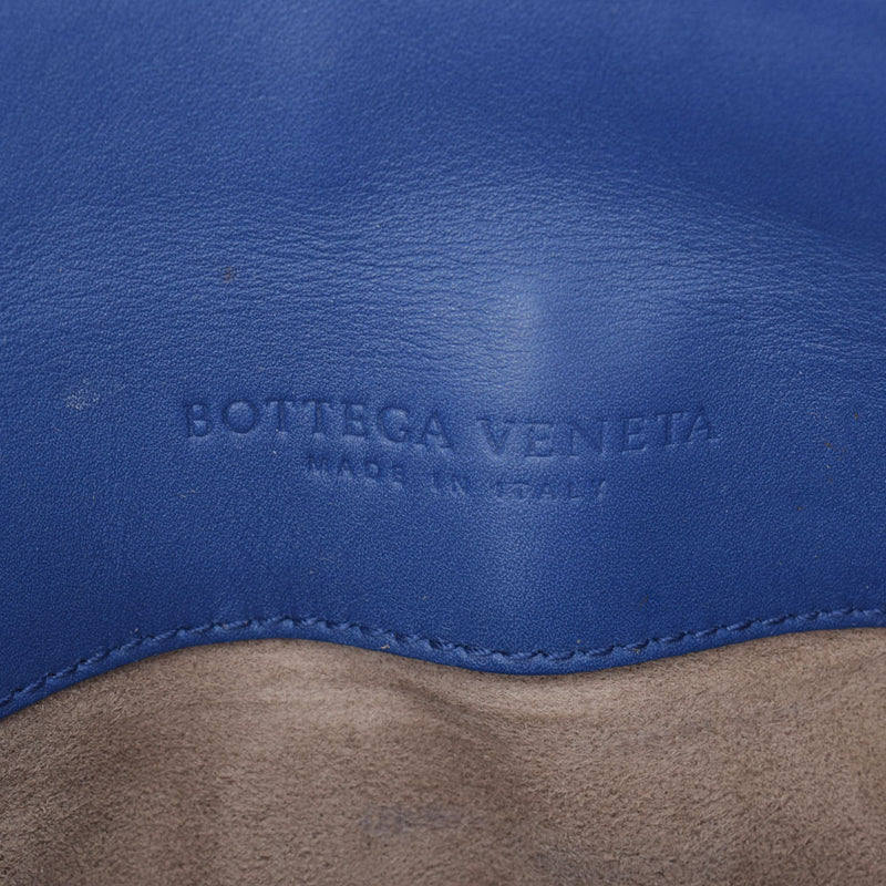 BOTTEGAVENETA Bottega Veneta Mini 2WAY Intrecchart Blue Ladies Calf Shoulder Bag AB Rank Used Ginzo