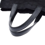 CHANEL Chanel Neutral Line Tote MM Black Ladies Nylon Leather Handbag B Rank used Ginzo