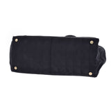CHANEL Chanel Neutral Line Tote MM Black Ladies Nylon Leather Handbag B Rank used Ginzo