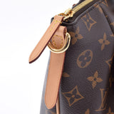 路易威顿路易·维顿（Louis Vuitton）Louis Vuitton会标Turen PM 2WAY BROWN M48813女士会标帆布手提包A级二手Ginzo