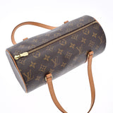 路易威顿路易·维顿（Louis Vuitton）路易威登（Louis Vuitton）会标Papillon PM Brown M51386女士会标帆布手提包B等级二手Ginzo