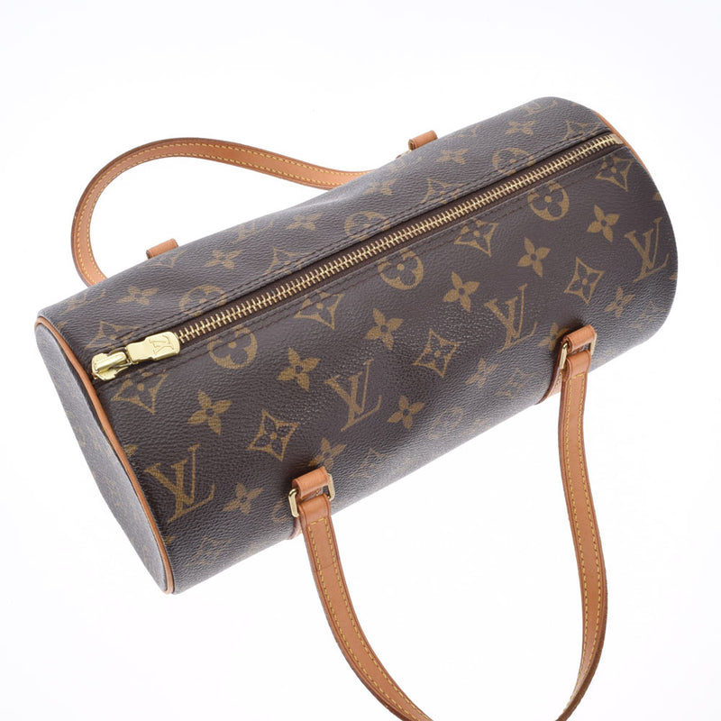 LOUIS VUITTON ルイヴィトン モノグラム パピヨン PM ブラウン M51386 レディース モノグラムキャンバス ハンドバッグ Bランク 中古 銀蔵