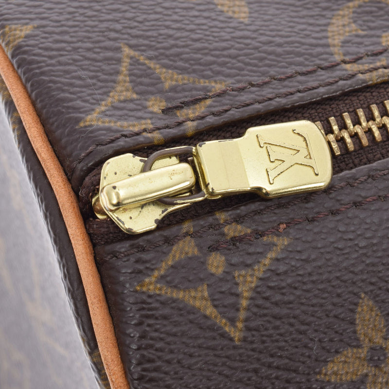 LOUIS VUITTON ルイヴィトン モノグラム パピヨン PM ブラウン M51386 レディース モノグラムキャンバス ハンドバッグ Bランク 中古 銀蔵