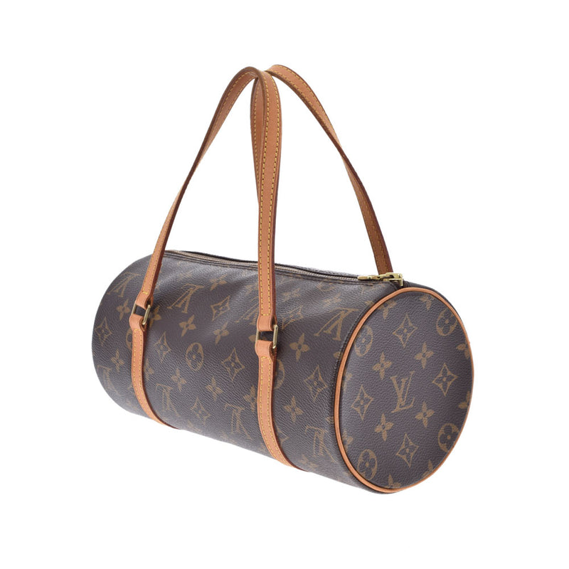 LOUIS VUITTON ルイヴィトン モノグラム パピヨン PM ブラウン M51386 レディース モノグラムキャンバス ハンドバッグ Bランク 中古 銀蔵