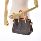 路易威顿路易·维顿（Louis Vuitton）Louis Vuitton会标Batnyol Brown M51156女士会标帆布手提包AB级使用Ginzo