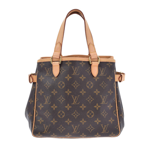 路易威顿路易·维顿（Louis Vuitton）Louis Vuitton会标Batnyol Brown M51156女士会标帆布手提包AB级使用Ginzo