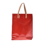 LOUIS VUITTON Louis Vuitton Verni Lead MM Tote Bag Red M91086 Ladies Monogram Verni Handbag AB Rank Used Ginzo