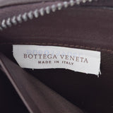 BOTTEGAVENETA ボッテガヴェネタ イントレチャート ラウンドファスナー 茶 B06035906L ユニセックス ラムスキン 長財布 ABランク 中古 銀蔵