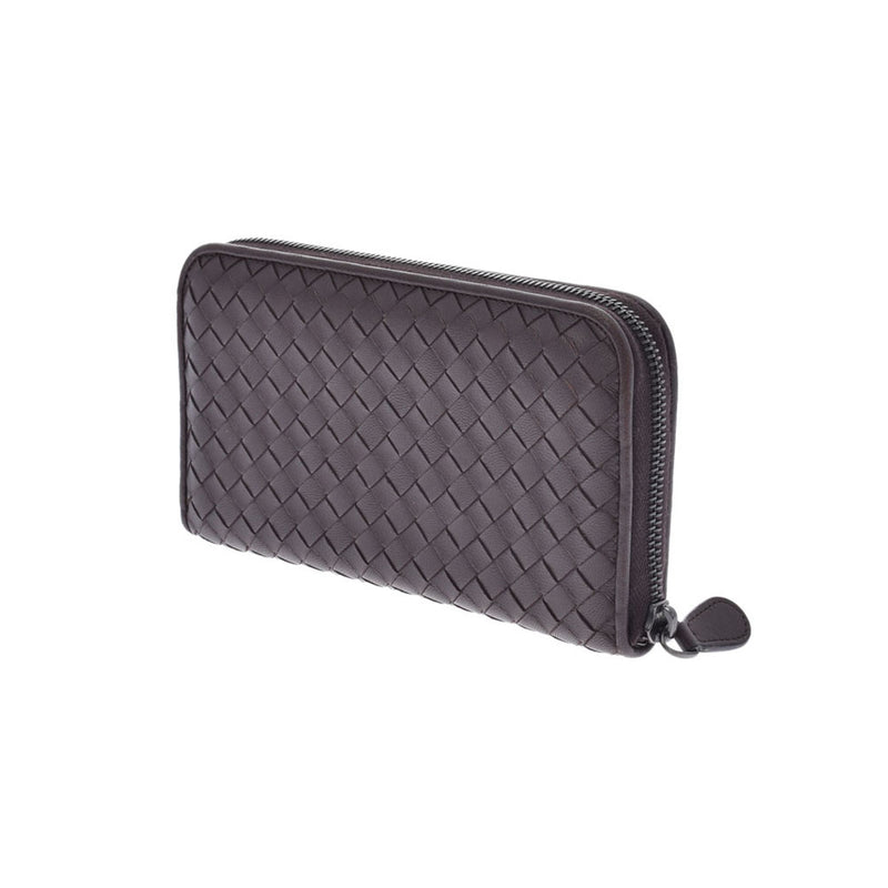 BOTTEGAVENETA Bottega Veneta Intrecciato Round Fastener Tea B06035906L Unisex Ram Skin Long Wallet AB Rank Used Ginzo