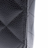 香奈儿香奈儿Matrasse链肩34厘米黑色金支架女士鱼子酱皮肤肩袋用ginzo等级