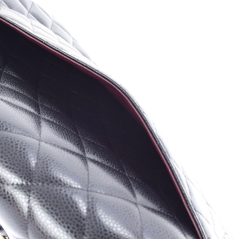 香奈儿香奈儿Matrasse链肩34厘米黑色金支架女士鱼子酱皮肤肩袋用ginzo等级