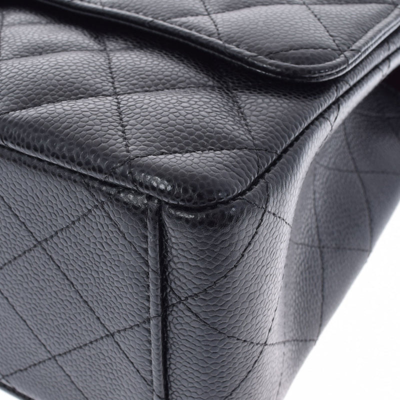 CHANEL Chanel Matrasse Chain Shoulder 34cm Black Gold Bracket Ladies Caviar Skin Shoulder Bag A Rank used Ginzo
