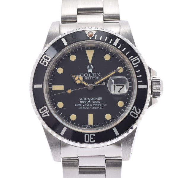 ROLEX ロレックス サブマリーナ デイト 16800 メンズ SS 腕時計 自動巻き 黒文字盤 ABランク 中古 銀蔵