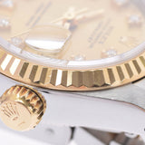 ROLEX Rolex Datejust 10P Diamond 69173G Ladies YG/SS Watch Automatic Champagne Dial A Rank used Ginzo