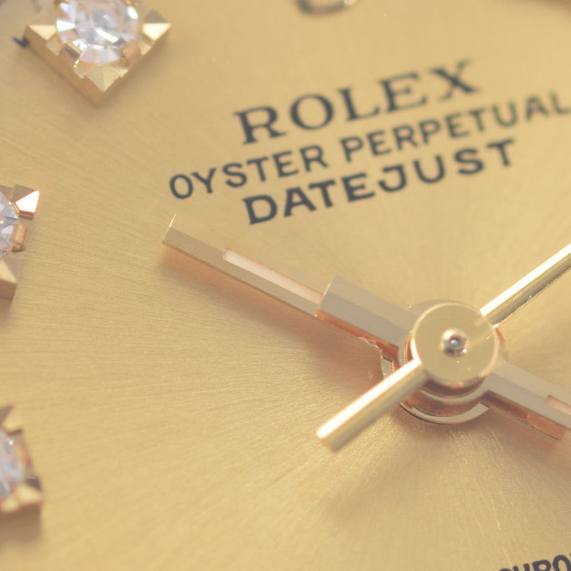 ROLEX ロレックス デイトジャスト 10Pダイヤ 69173G レディース YG/SS 腕時計 自動巻き シャンパン文字盤 Aランク 中古 銀蔵