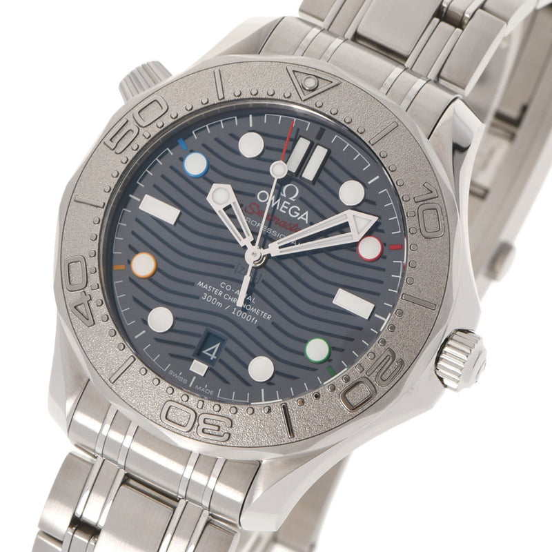 OMEGA Omega Sea Master Diver 300m Beijing 2022 522.30.42.20.03.001 Men's SS Watch Automatic Blue Dial A Rank used Ginzo