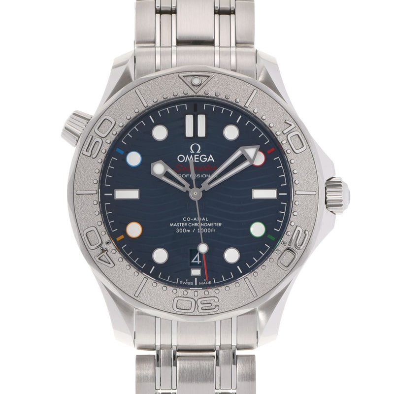 OMEGA Omega Sea Master Diver 300m Beijing 2022 522.30.42.20.03.001 Men's SS Watch Automatic Blue Dial A Rank used Ginzo