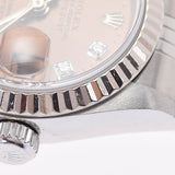 ROLEX Rolex Datejust 10P Diamond 69174G Ladies WG/SS Watch Automatic Pink Dial A Rank Used Ginzo