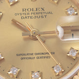 ROLEX Rolex Datejust 10P diamond 69178G Ladies YG Watch Automatic Champagne Dial A Rank Used Ginzo