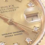 ROLEX ロレックス デイトジャスト 10Pダイヤ 69178G レディース YG 腕時計 自動巻き シャンパン文字盤 Aランク 中古 銀蔵