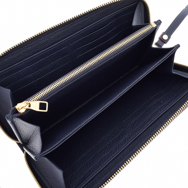 LOUIS VUITTON Louis Vuitton Monogram Amplant Zippy Wallet Marine Louge M62121 Unisex Leather Long Wallet A Rank Used Ginzo