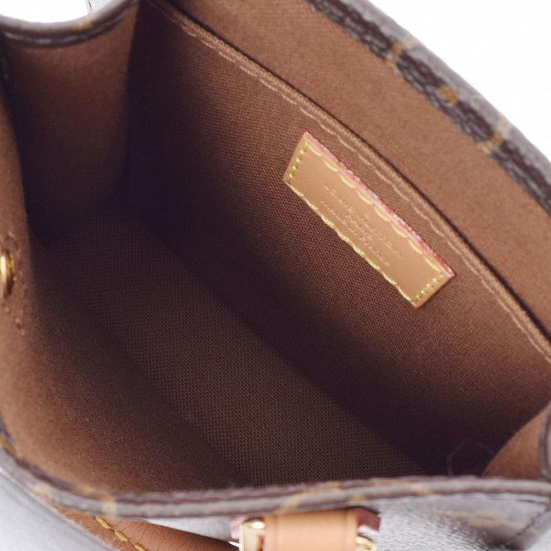 路易威顿路易·维顿（Louis Vuitton）路易威登（Louis Vuitton）会标小袋塑料塑料袋棕色M69442女士会标帆布手提包新家庭金佐（Ginzo）