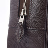 HERMES エルメス プリュム エラン ショコラ シルバー金具 □K刻印(2007年頃) レディース ヴォーエプソン ハンドバッグ Aランク 中古 銀蔵