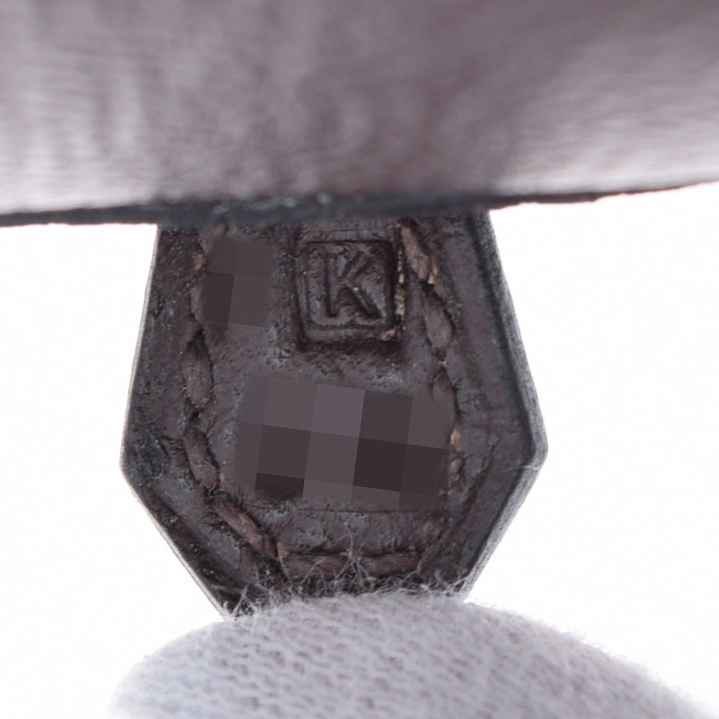 HERMES エルメス プリュム エラン ショコラ シルバー金具 □K刻印(2007年頃) レディース ヴォーエプソン ハンドバッグ Aランク 中古 銀蔵