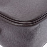 HERMES エルメス プリュム エラン ショコラ シルバー金具 □K刻印(2007年頃) レディース ヴォーエプソン ハンドバッグ Aランク 中古 銀蔵