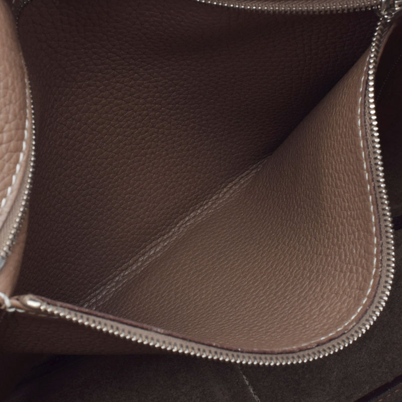 HERMES エルメス トリム 35 エトゥープ シルバー金具 □J刻印(2006年頃) レディース トリヨンクレマンス ワンショルダーバッグ Aランク 中古 銀蔵