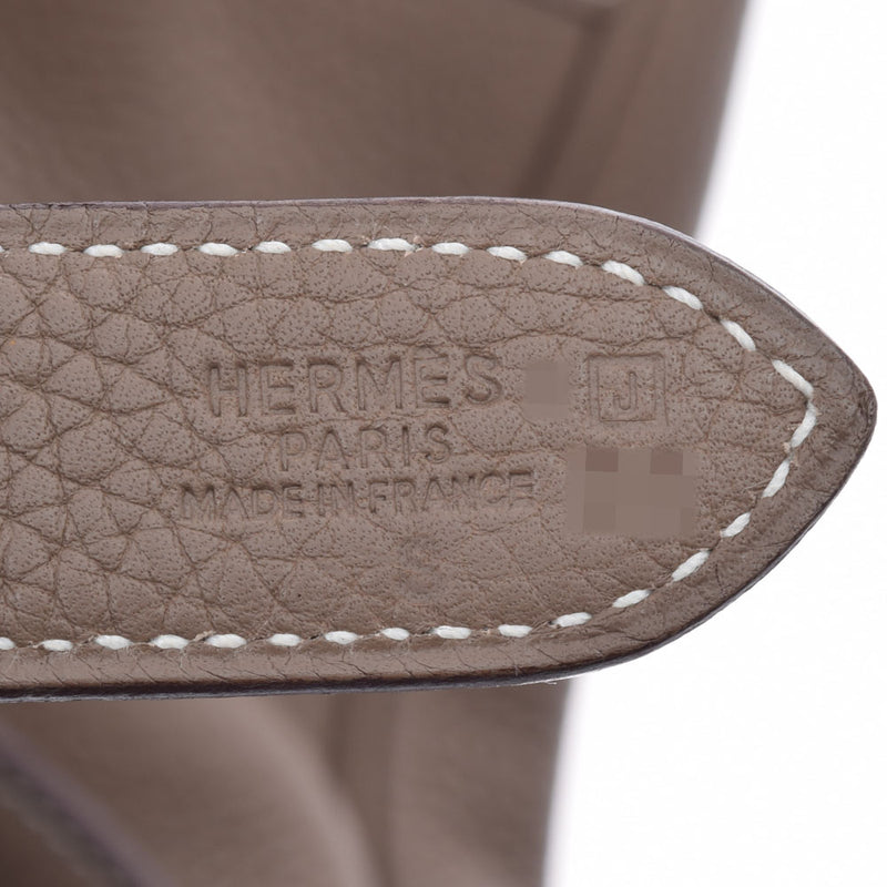 HERMES エルメス トリム 35 エトゥープ シルバー金具 □J刻印(2006年頃) レディース トリヨンクレマンス ワンショルダーバッグ Aランク 中古 銀蔵