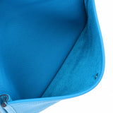 爱马仕爱马仕evrin 3 pm蓝色弗里达银支架Z刻有（大约2021年）男女通用的托里昂·雷姆斯肩bage肩袋新送货金佐