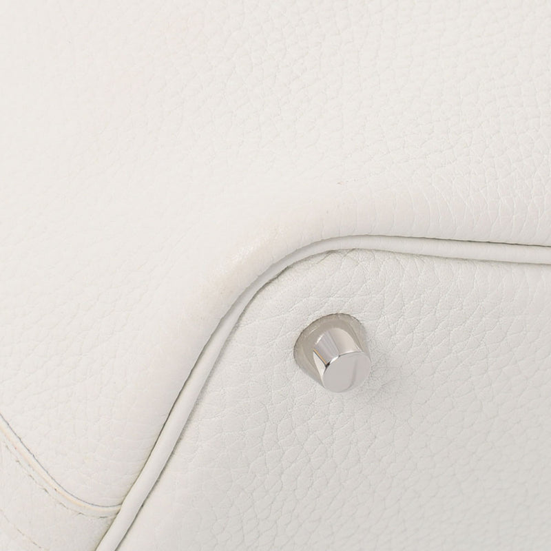 HERMES エルメス ピコタンロック PM 白 パラジウム金具 X刻印(2016年頃) レディース トリヨンクレマンス  ハンドバッグ Aランク 中古 銀蔵