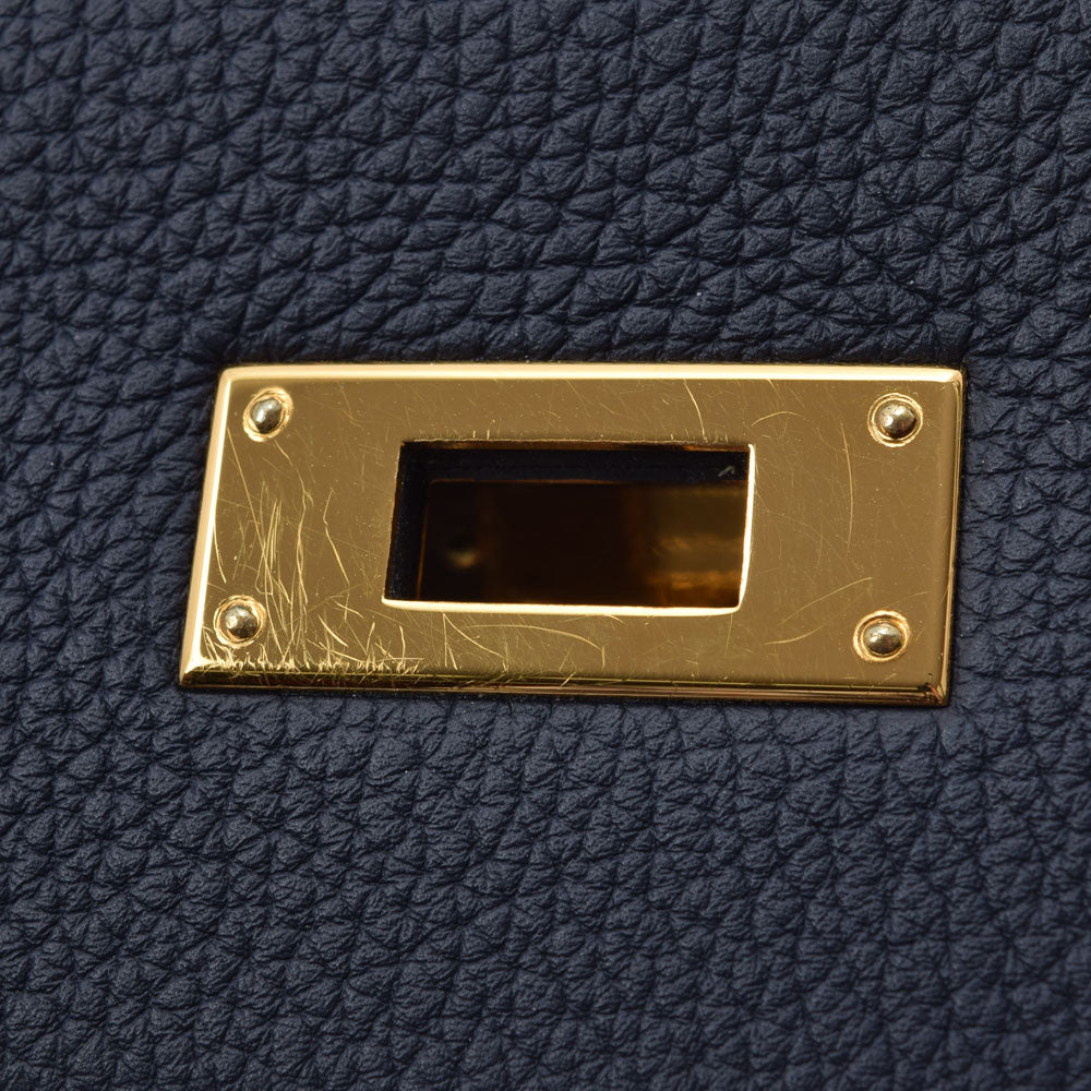 エルメスケリー32 内縫い ブルーニュイ ゴールド金具 X刻印(2016年頃  