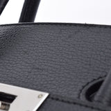 HERMES エルメス バーキン 35 黒 パラジウム金具 □L刻印(2008年頃) ユニセックス ヴァッシュリエージュ ハンドバッグ ABランク 中古 銀蔵