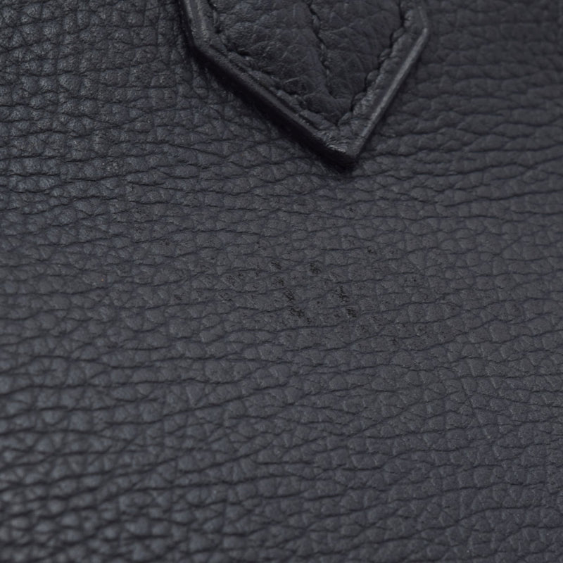 HERMES エルメス バーキン 35 黒 パラジウム金具 □L刻印(2008年頃) ユニセックス ヴァッシュリエージュ ハンドバッグ ABランク 中古 銀蔵