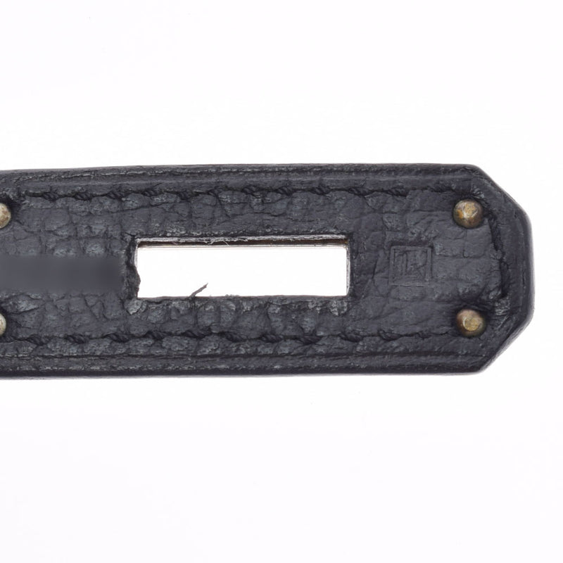 HERMES エルメス バーキン 35 黒 パラジウム金具 □L刻印(2008年頃) ユニセックス ヴァッシュリエージュ ハンドバッグ ABランク 中古 銀蔵