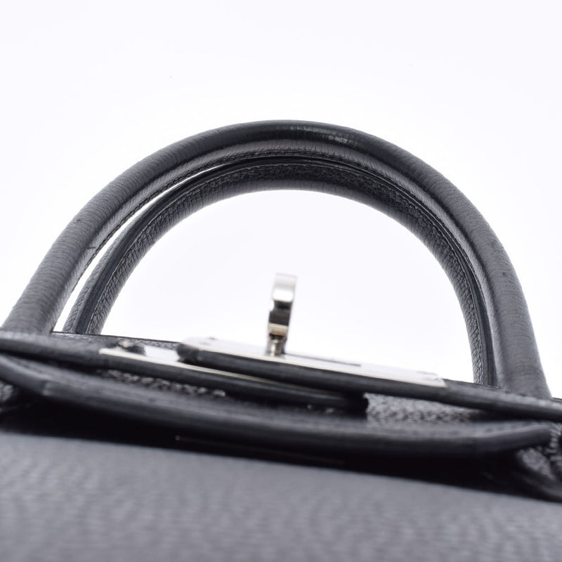 HERMES エルメス バーキン 35 黒 パラジウム金具 □L刻印(2008年頃) ユニセックス ヴァッシュリエージュ ハンドバッグ ABランク 中古 銀蔵