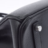 HERMES エルメス バーキン 35 黒 パラジウム金具 □L刻印(2008年頃) ユニセックス ヴァッシュリエージュ ハンドバッグ ABランク 中古 銀蔵