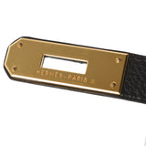 HERMES エルメス バーキン 35 黒 ゴールド金具 □F刻印(2002年頃) ユニセックス トゴ ハンドバッグ Aランク 中古 銀蔵