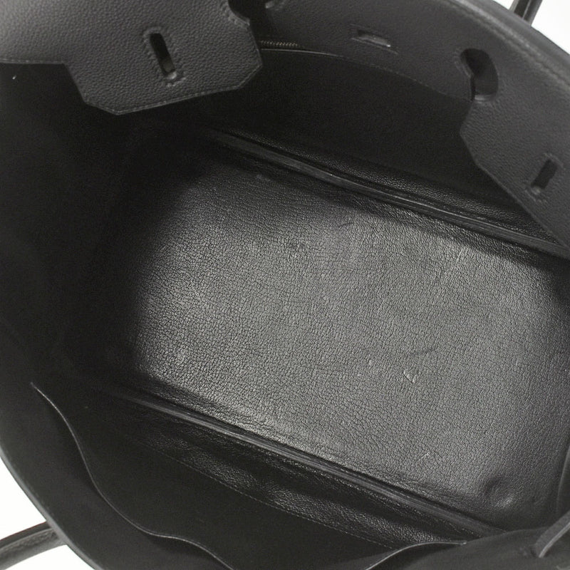 HERMES エルメス バーキン 35 黒 ゴールド金具 □F刻印(2002年頃) ユニセックス トゴ ハンドバッグ Aランク 中古 銀蔵