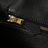 HERMES エルメス バーキン 35 黒 ゴールド金具 □F刻印(2002年頃) ユニセックス トゴ ハンドバッグ Aランク 中古 銀蔵