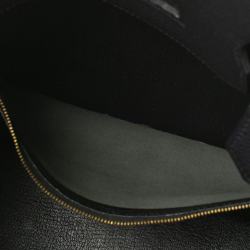 HERMES エルメス バーキン 35 黒 ゴールド金具 □F刻印(2002年頃) ユニセックス トゴ ハンドバッグ Aランク 中古 銀蔵